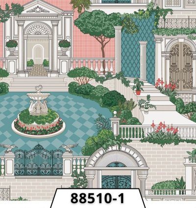 ورق الجدران الكوري بتصميم الورود البسيط يُضيف لمسة من الرُقي تضفي جمالًا هادئًا على المساحات الداخلية